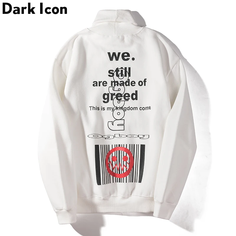 Мужская водолазка с принтом темного икона пистолета новинка 2019 пуловер