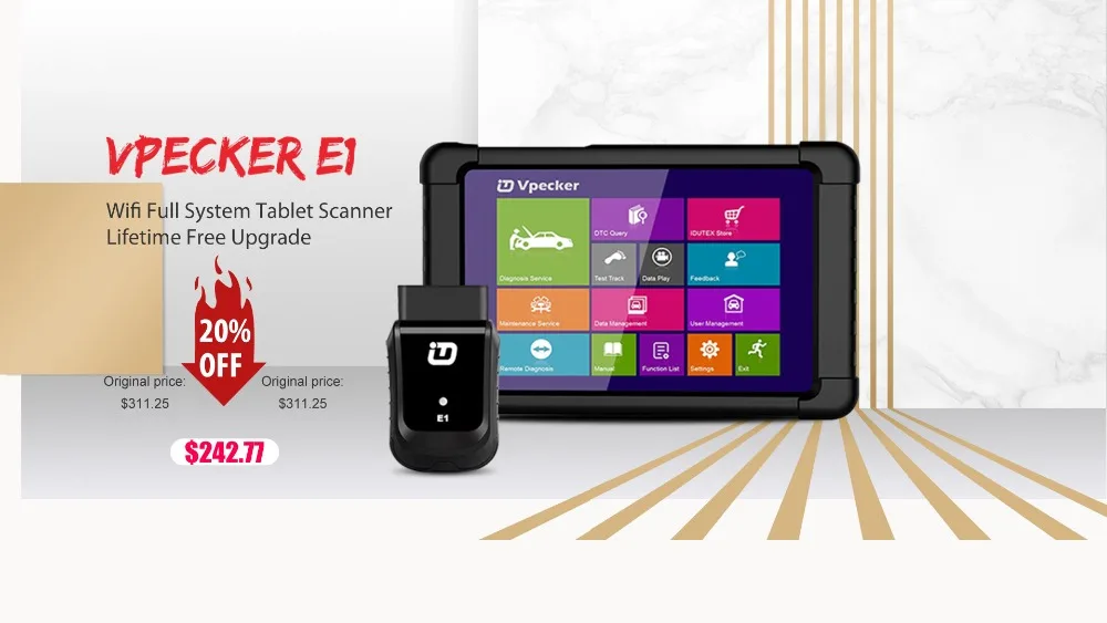 VPECKER Easydiag wifi Профессиональный OBD2 Автомобильный сканер планшет ABS SRS сброс масла DPF автомобильный диагностический инструмент OBD2 wifi сканер