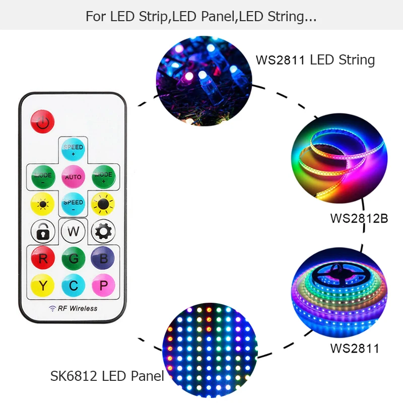 LED контроллер для пикселей WS2811 WS2812B SK6812 1903|Контролеры RGB| |