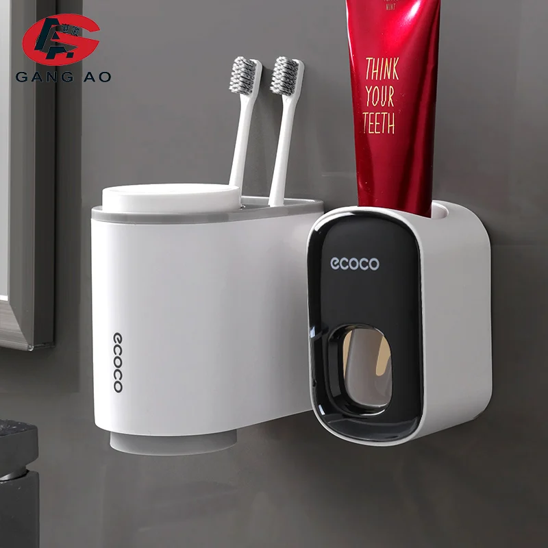 Настенный автоматический набор аксессуаров для ванной комнаты держатель зубной