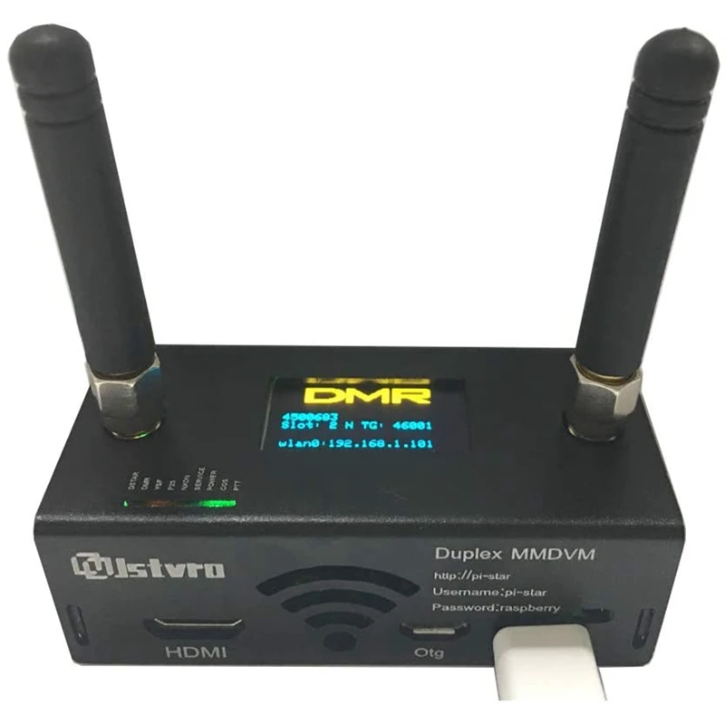 

Duplex MMDVM Hotspot Board + OLED + Antenna + Case Kit Support P25 DMR YSF for Raspberry Pi