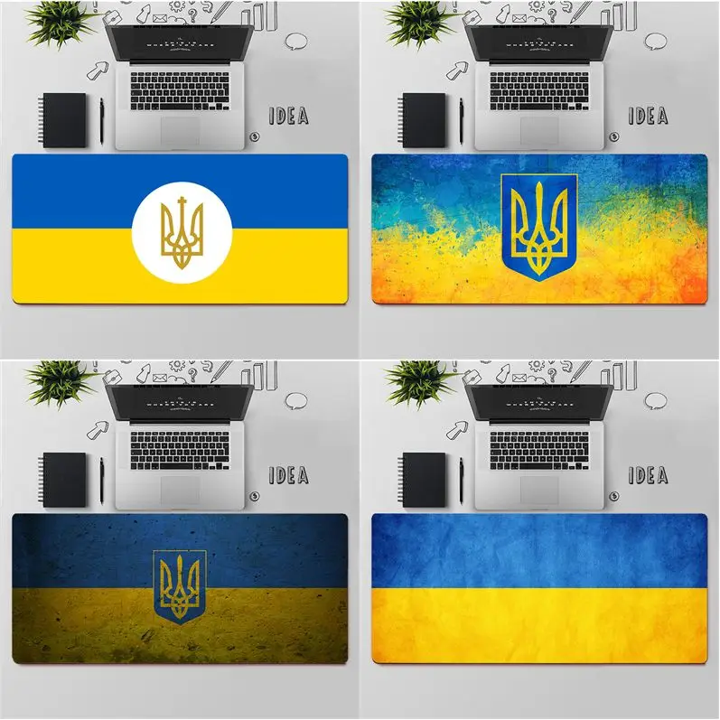 

YNDFCNB High Quality Ukraine Flag Gamer Speed Mice Retail Small Rubber Mousepad Free Shipping Large Mouse Pad Keyboards Mat