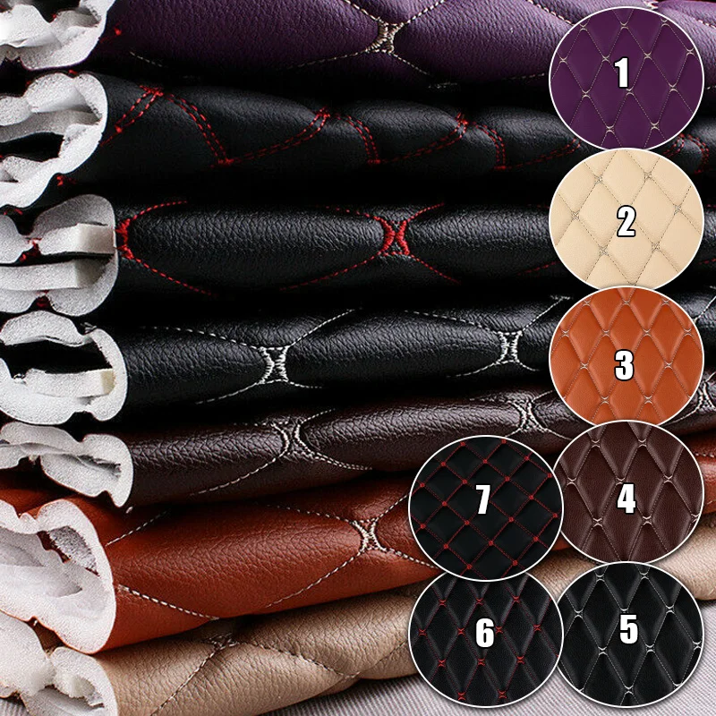 

100*158cm Thick Artificial PU Leather Fabric For Upholstery Furniture Car Floor Background Wall Sliding Door Decor Faux Leather