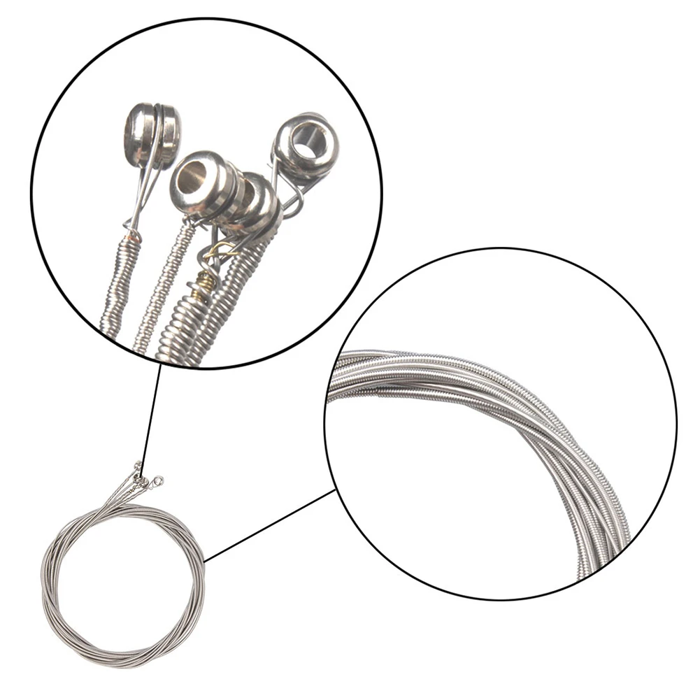 String Set for Doolland 4-string Electric Bass Guitar Carbon Steel Core Round Nickel 1.14-2.67 Musical Instrument | Спорт и