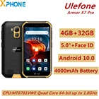 Смартфон Ulefone Armor X7 Pro, 4 + 32 ГБ, IP68, IP69K, 4000 мАч, 5,0 дюйма, Android 10,0