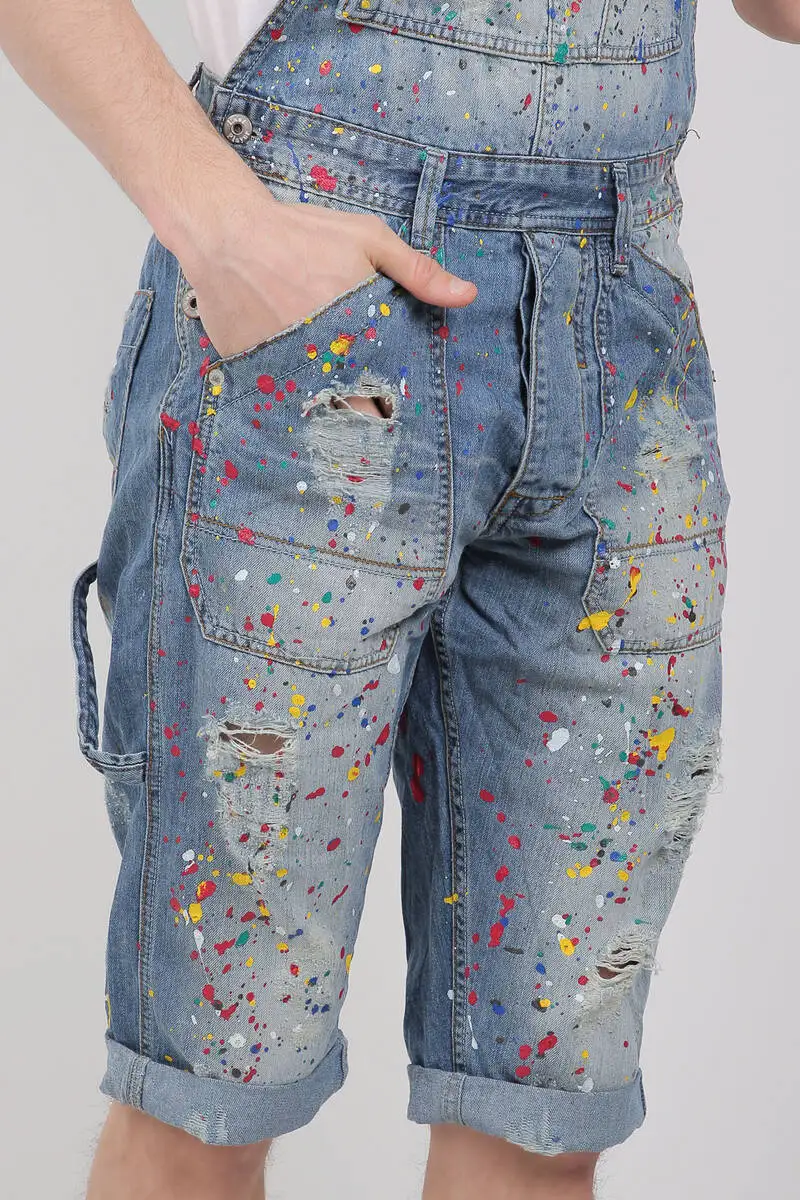 

Last Player Men Painted Overalls Capri