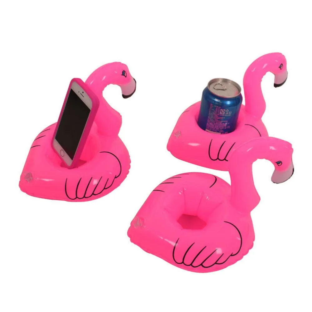 Pikies Mini розовый Фламинго надувные держатели для напитков плавающий игрушечный