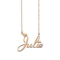 julie name necklace custom name necklace for women girls best friends birthday wedding christmas mother days gift
