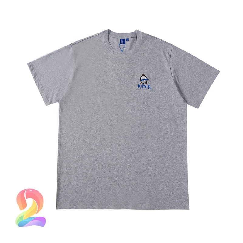 

Men's Women's Clothes ADER ERROR T-shirt High Quality Embroidered Snowman Pattern Short-sleeved Oversize Adererror Casual Tees