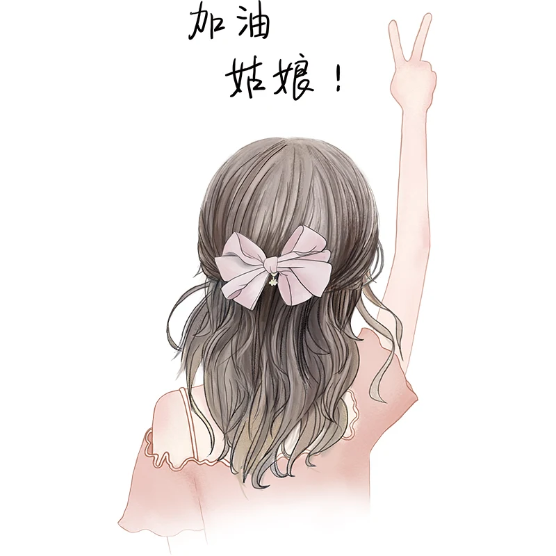 

[shijuekongjian] Flowers Plant Wall Stickers DIY Cartoon Girl Wall Decals for Living Room Kids Bedroom Nursery House Decoration