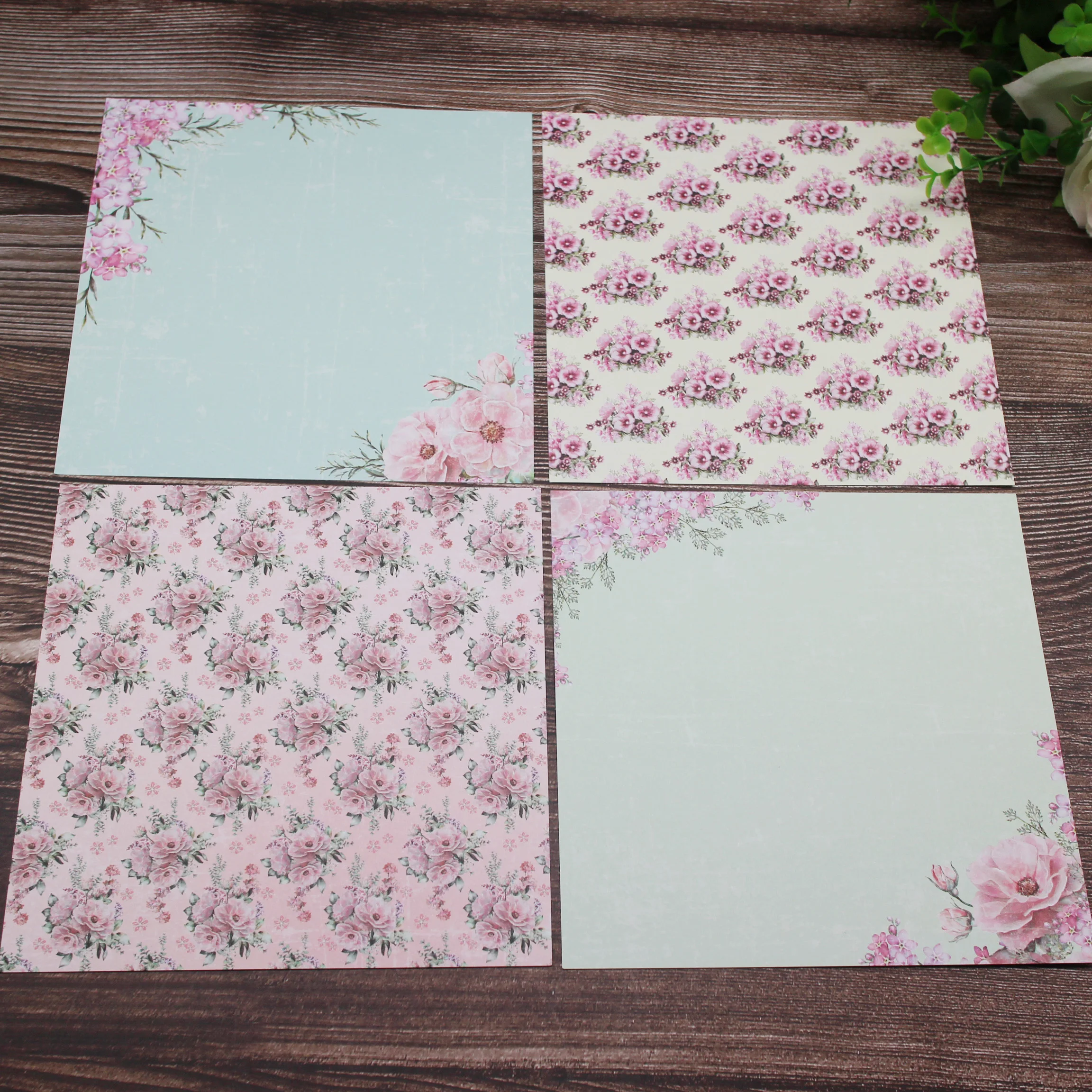 Весенний цветочный узор 24 листа 6 дюймов x форма для резки бумаги сделай сам