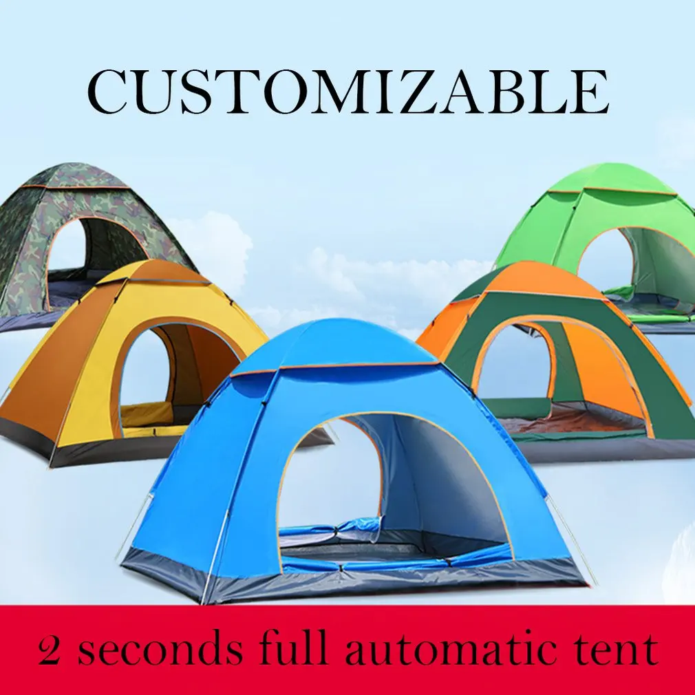 Пляжная палатка Сверхлегкая Складная Автоматическая открытая Палатка семейная