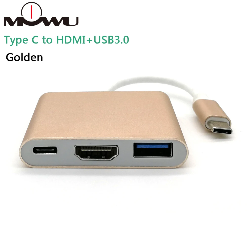 USB-концентратор Тип C USB 3 1 к HDMI 4K адаптер кабель-преобразователь в разветвитель