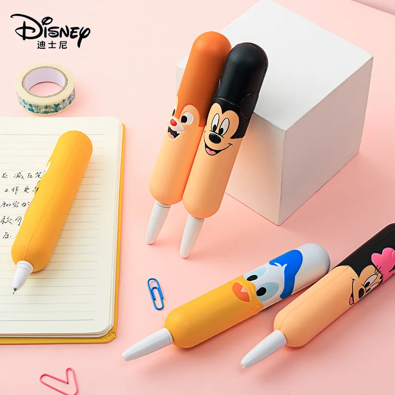 

Декомпрессионная ручка из мультфильма Disney, мягкая и милая супермилая шариковая ручка с зажимом, аксессуары для хобби, фигурки, праздничный ...