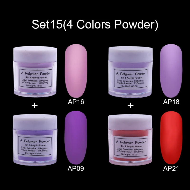 Ламемория акриловый порошок Пыль УФ Дизайн 3D Советы украшения Маникюр дизайн