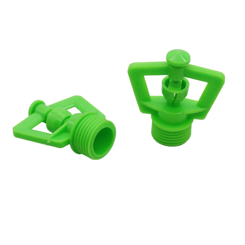 Boquillas de riego para jard&iacute;n, microaspersores giratorios de rosca macho de 100 ", 1/2 grados, para Parque, invernadero, suministros de riego, 360 Uds.-5