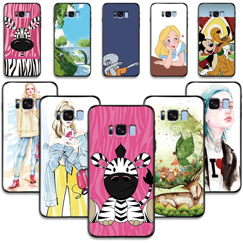 Чехол для samsung A3 2016 A2 Core чехол телефона coque fundas A 3 2 2017 tpu Мягкий аниме девушка |