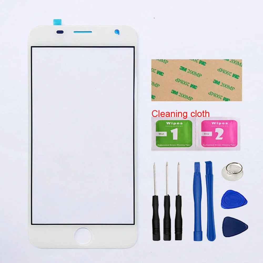 White Tools Мобильное стекло передней панели для Prestigio Grace R7 PSP7501 DUO Переднее стекло(без сенсорного экрана) замена внешней стеклянной панели - Цвет: White Tools