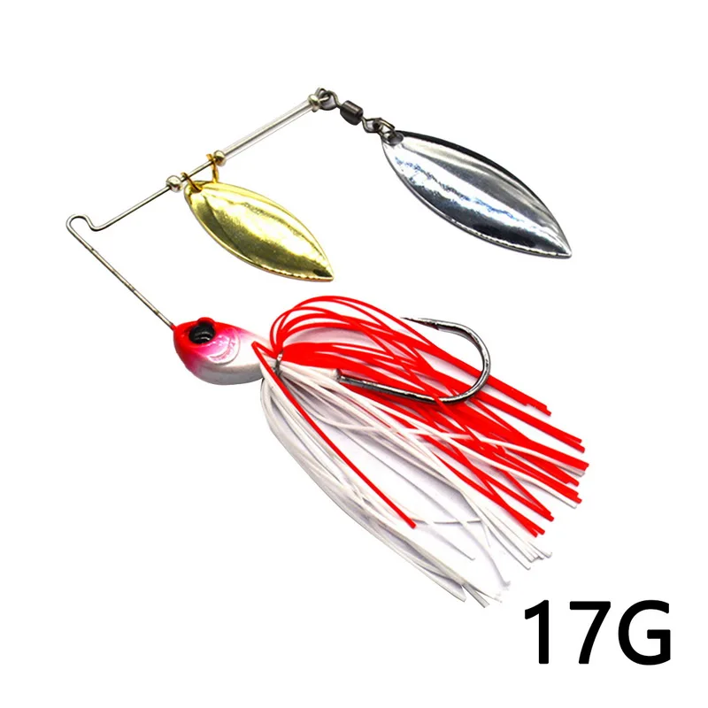 

1Pcs Spinner Bait 17G Metal Lure Hard Fishing Lure Spinner Lure Pesca Lure Spinner Bait Swivel Fish Tackle Wobbler Fishing