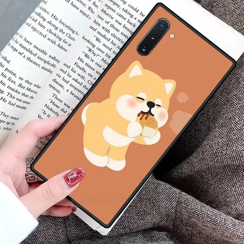 

Cute Shiba Inu Corgi Phone Cases For Samsung Galaxy S8 S9 S10 Plus S10E Note 3 4 5 6 7 8 9 10 Pro Lite cover