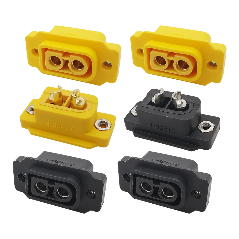3 шт. XT60E гнездовой разъем, латунный позолоченный/никелированный разъем для аккумулятора XT60E-F, крепление для панели, фиксированное для DIY RC электрического автомобиля 3 шт. XT60E гнездовой разъем, латунный позолоченный/никелированный разъем для аккумулятора XT60E-F, крепление для панели, фиксированное для DIY RC электрического автомобиля