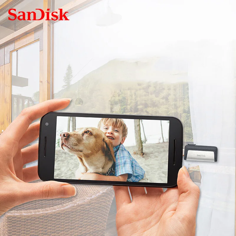 Двойной Флеш накопитель SanDisk SDDDC2 двойной OTG флеш 128 ГБ 256 Тип C USB флэш 64 32