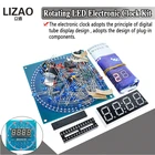 DS1302, вращающийся светодиодный дисплей, будильник, электронные часы, модуль сделай сам, светодиодный датчик температуры