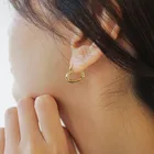 Любящее сердце серьги для женщин золотого и серебряного цвета Цвет маленькие милые корейские серьги-гвоздики в форме женские подвески уха Ювелирные Кольца Подарочные