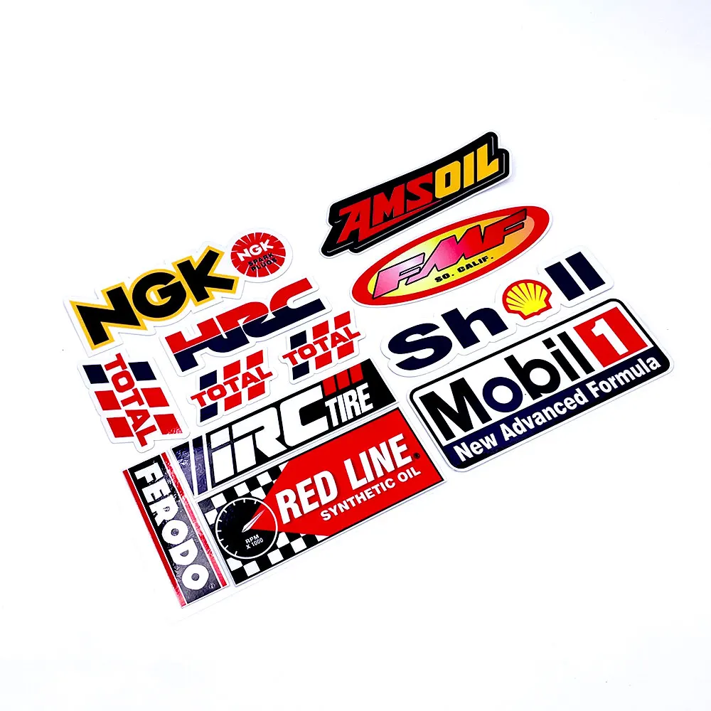 12 шт./компл. мотоциклетные наклейки светоотражающие автомобильные аксессуары