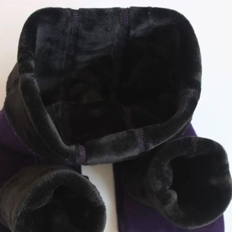 Утепленные леггинсы для девочек зимние повседневные штаны малышей теплые