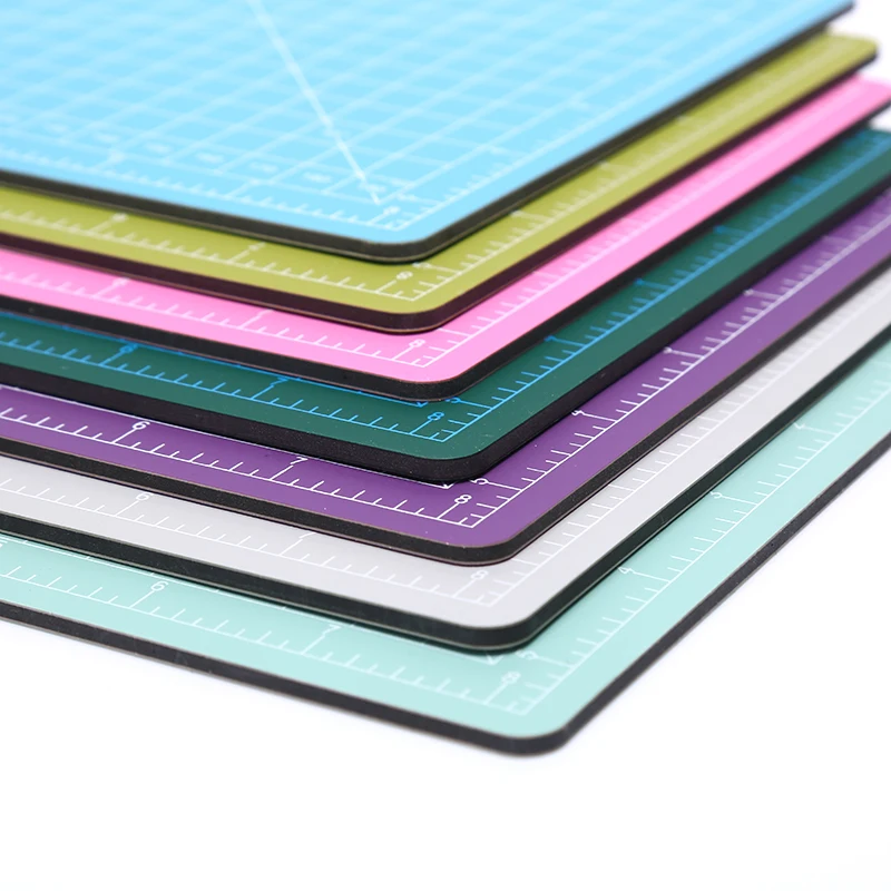 A5 Grid Cutting Mats Double-sided Self Healing Plate Cut Cardboard PVC Manual DIY Patchwork Pad | Канцтовары для офиса и дома