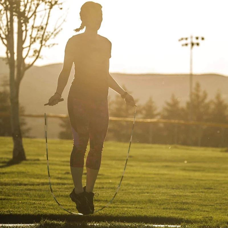 

Bamboo Skipping Rope Energy Bar Handle Straight Bamboo Skipping Rope Skipping Rope Thick Beaded Fitness Jump Rope
