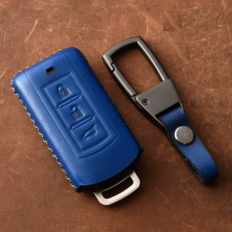 Чехол для ключа дистанционного управления из натуральной кожи Mitsubishi Outlander Lancer 10