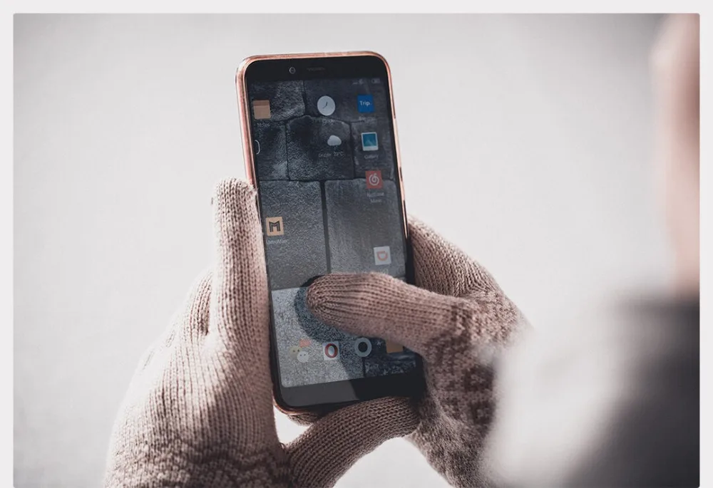 Xiaomi Mijia youpin FO, 1 пара, перчатки для сенсорного экрана, зимние теплые бархатные перчатки для езды на мотоцикле, перчатки на полный палец