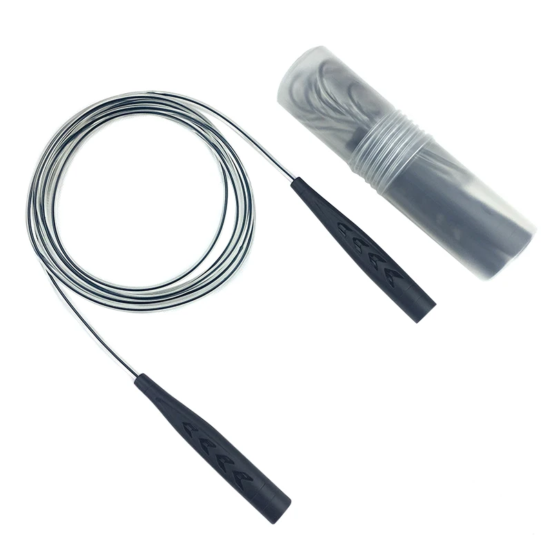 

2021 Hot Fitness Wire Rope Skipping Rope Speed Jump Rope Cable for Aerobic Exercise Training Pink for Women FOU99