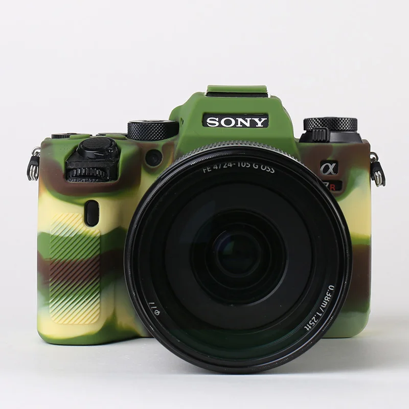 Мягкий силиконовый резиновый армированный чехол сумка крышка кожи DSLR Защитные