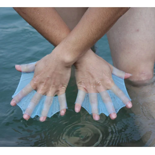 

Finger Webbed GlovesFins Hand Web Flippers Training Silicone Swim Gear Webbed Gloves Diving Gloves Universal Swimming Tool