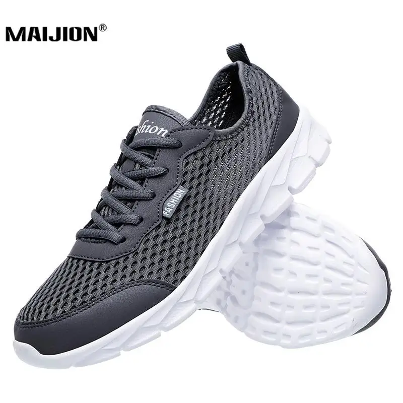 Дышащие кроссовки для бега из сетчатого материала мужчин и женщин повседневная