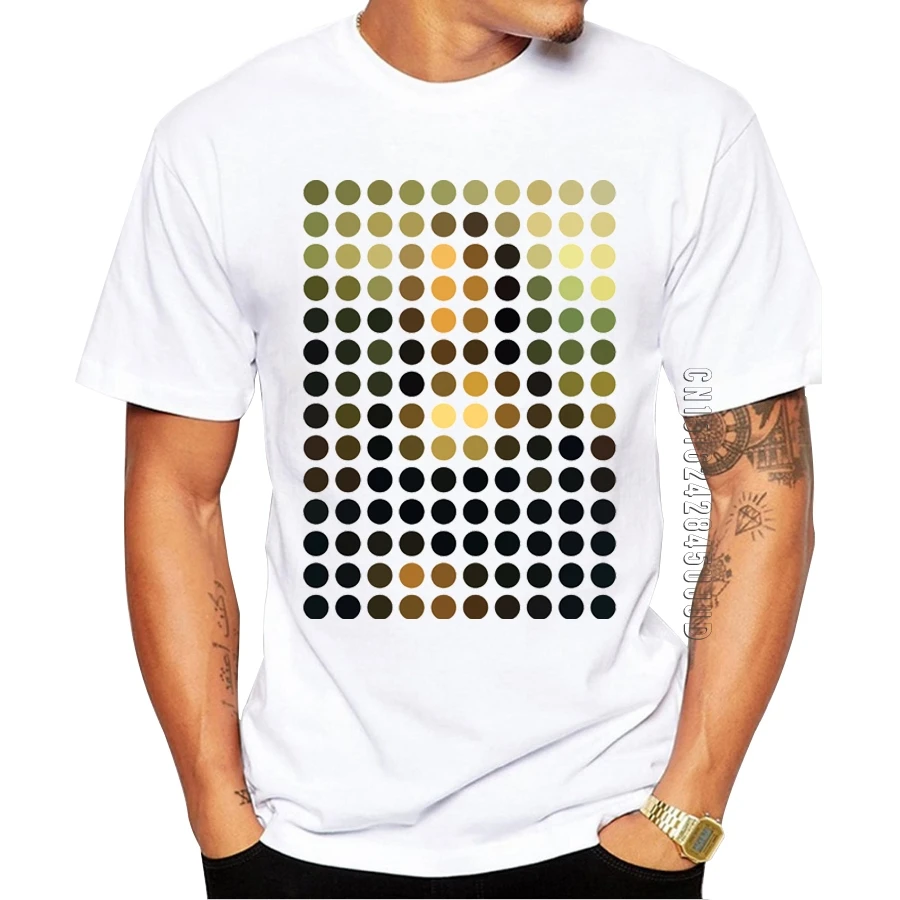 

Новое поступление, Мужская футболка с графическим рисунком, модная дизайнерская мужская футболка с Моной Лизой Remix, хипстерские крутые топы для мальчиков, Повседневная футболка