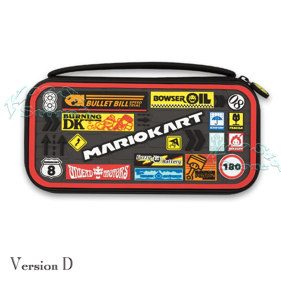 Version D Сумка для хранения rend Switch Super Mariokart, консольный чехол для переноски, чехол для Nintendo Switch, аксессуары в виде ракушки - Цвет: Version D
