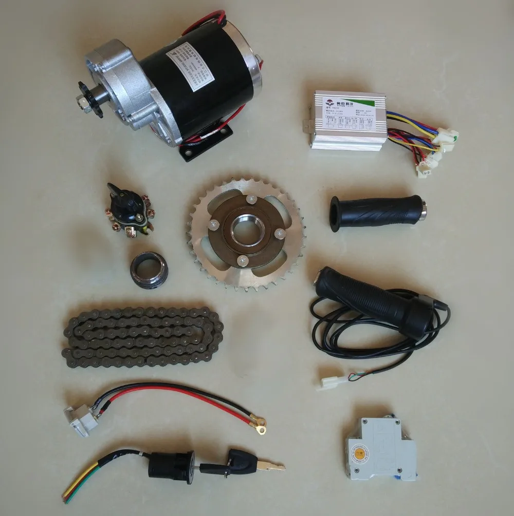 Комплект щеточного двигателя MY1020Z, 24 В, 36 В, 48 В постоянного тока, 450 Вт и 600 Вт, комплект электрического велосипеда, Электрический трехколесный велосипед «сделай сам», комплект E- Trishaw