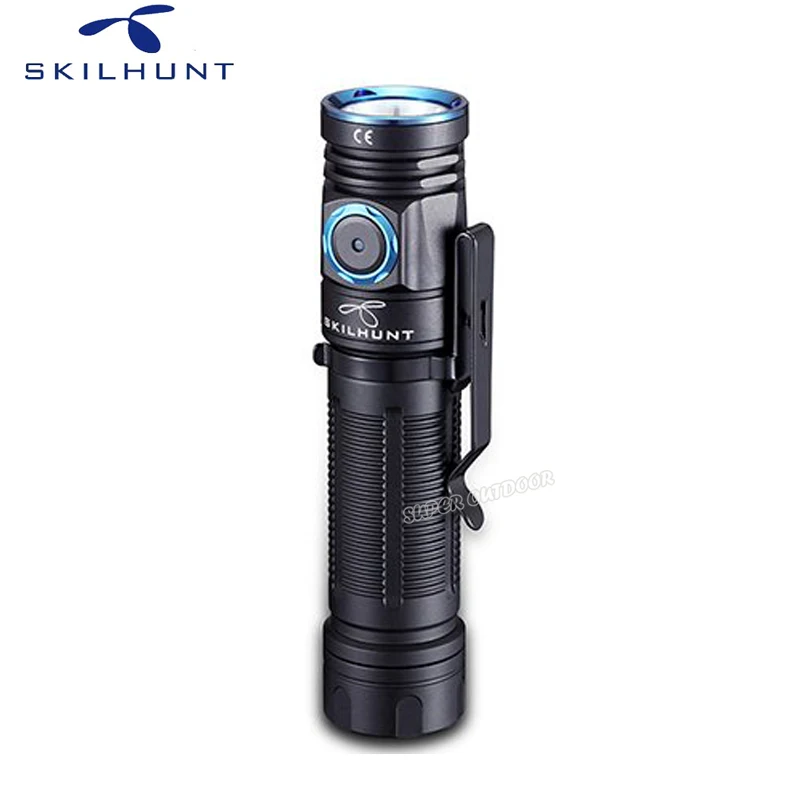 Водонепроницаемый магнитный фонарь Skilhunt M200 светодиодный с магнитом для кемпинга