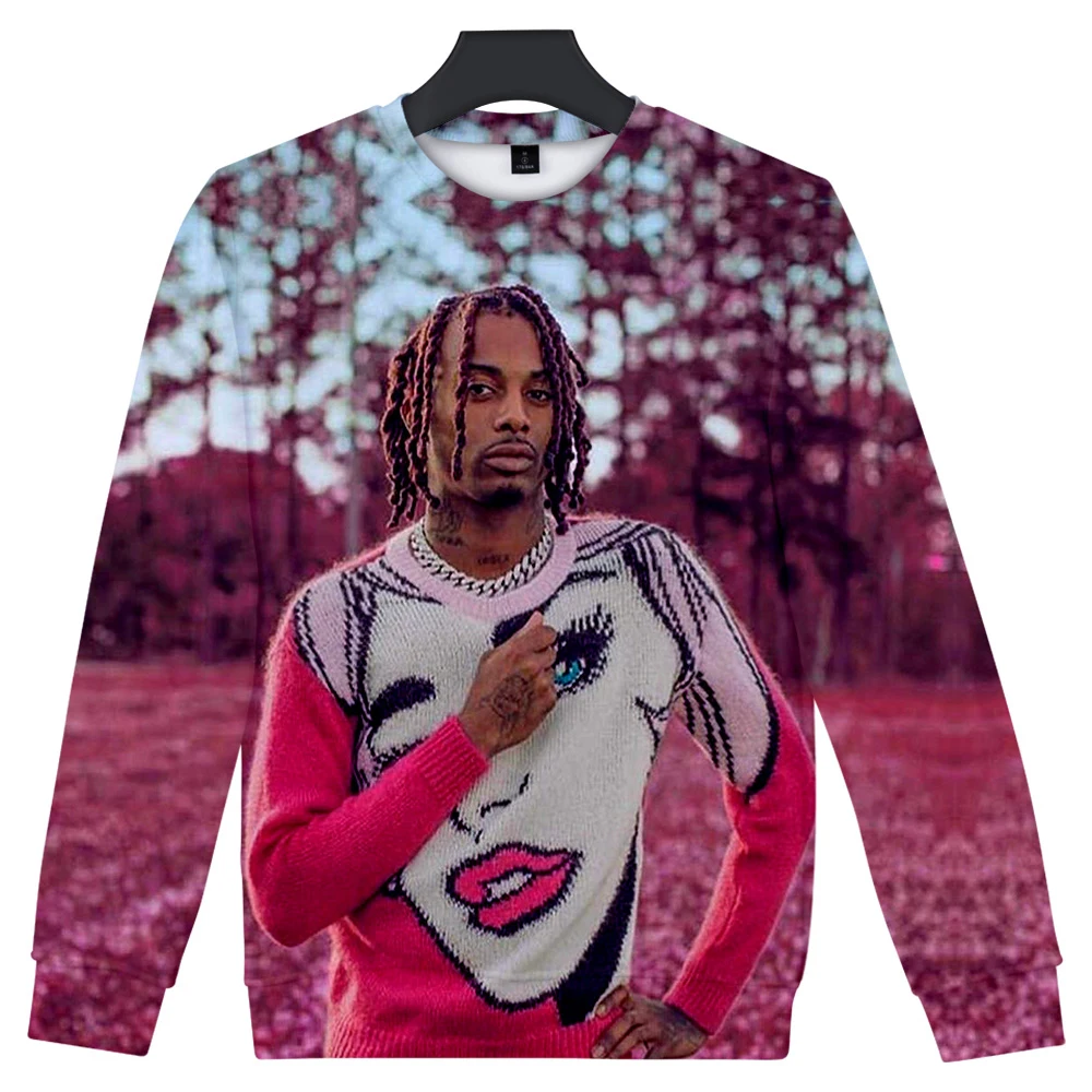 Модный свитшот Playboi Carti с принтом круглым вырезом свитшоты для женщин и мужчин