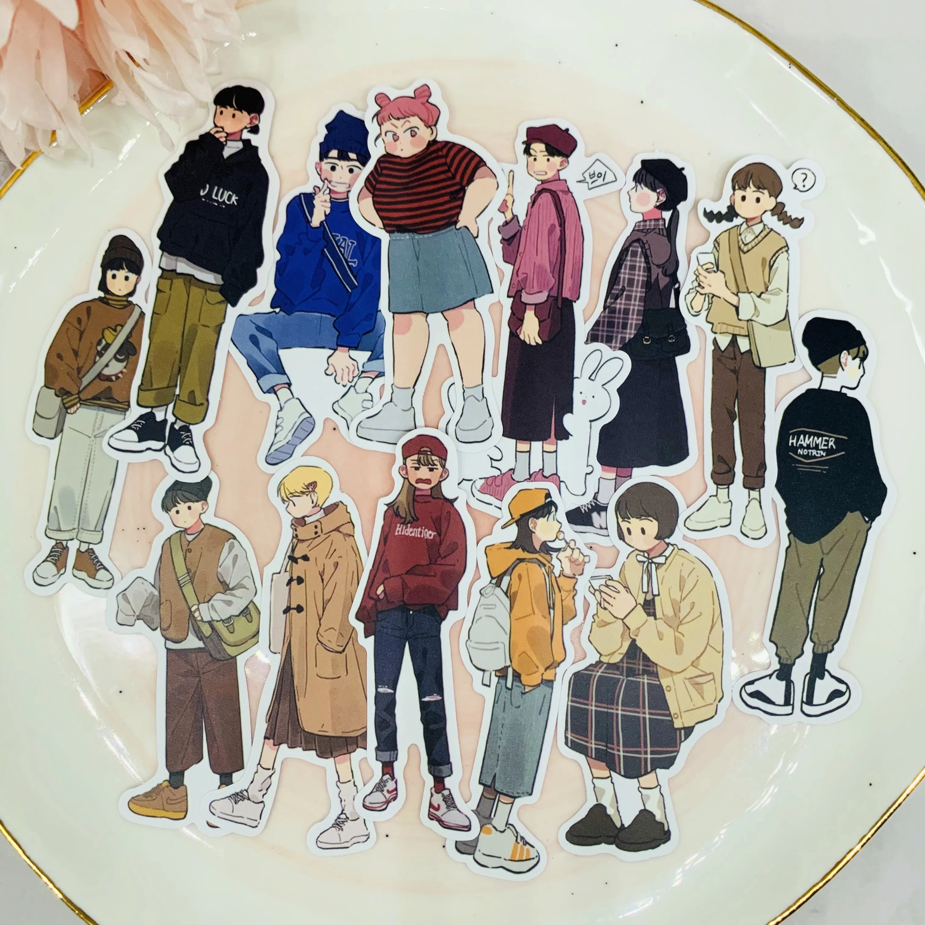 13 шт. девочка и мальчик стикеры для детей Домашние книга наклеек на