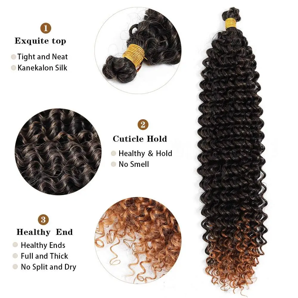 Страсть твист волосы 18 дюймов водная волна крючком косы для страсти вязание