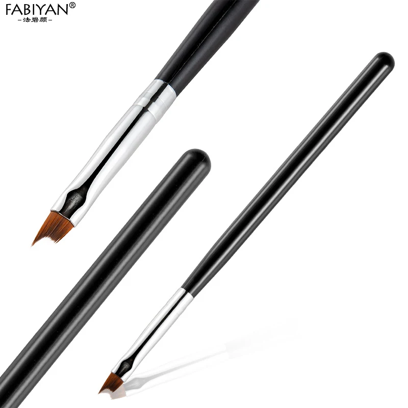 Кисть для дизайна ногтей с градиентом нейлоновая неровная ручка волос УФ Гель