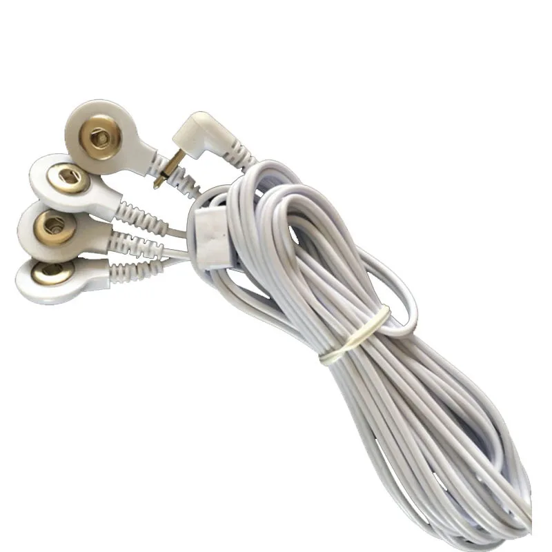 1 шт. 4 кнопки 2 5 мм разъем электрода соединитель провода для Десятки физиотерапия