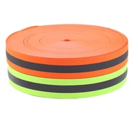 5m 10mm 15mm 20mm 25mm 50mm high visibility fluorescent green safety silver reflective sew on fabric tape strap vest webbing