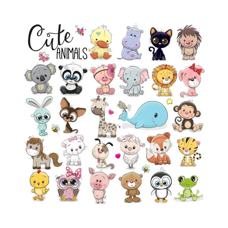 Детские нашивки для рубашки с утюгом животными аксессуары самостоятельного