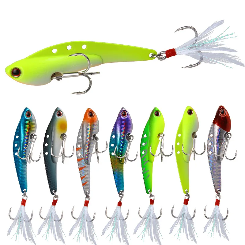 

1 шт. Вибрационный, металлический VIB клинок VIB Приманка Дракон зуб крови корыто крючок Vib рыболовные снасти, воблер тонущие вибрации жесткая п...